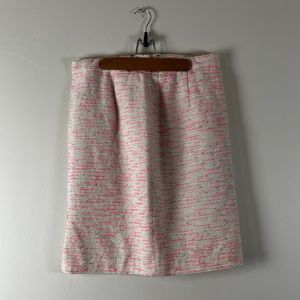 Lilly Pulitzer Pink & Cream Tweed Pencil Skirt, sz. 10